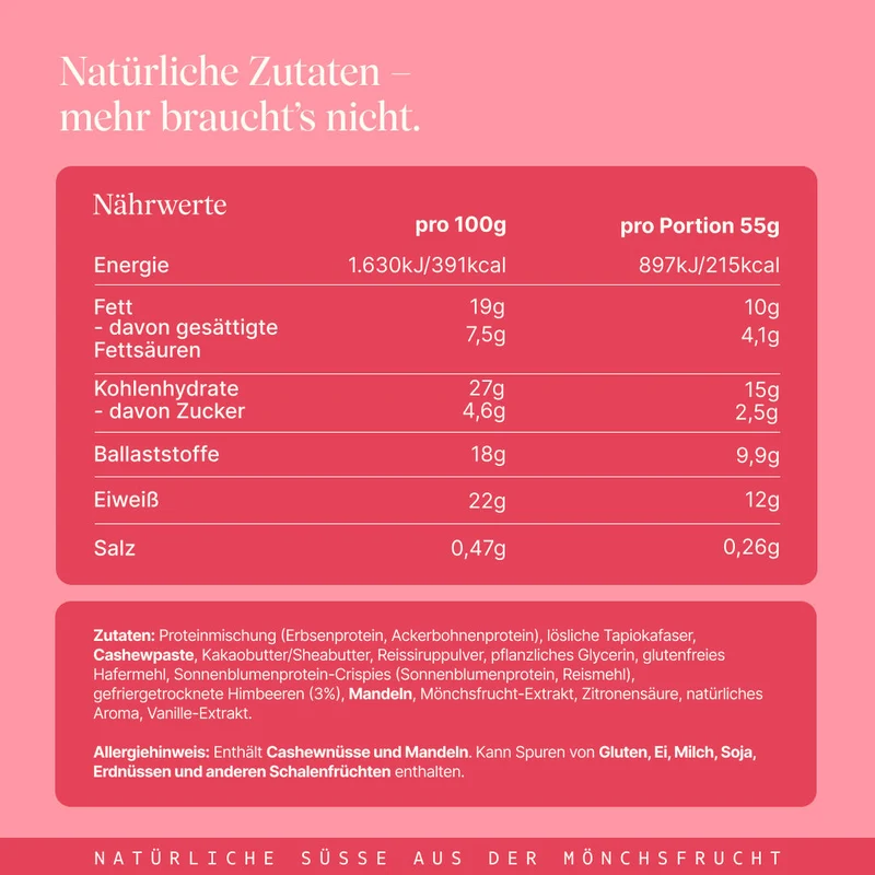 CRISPY veganer Proteinriegel - Berry (12er Pack)