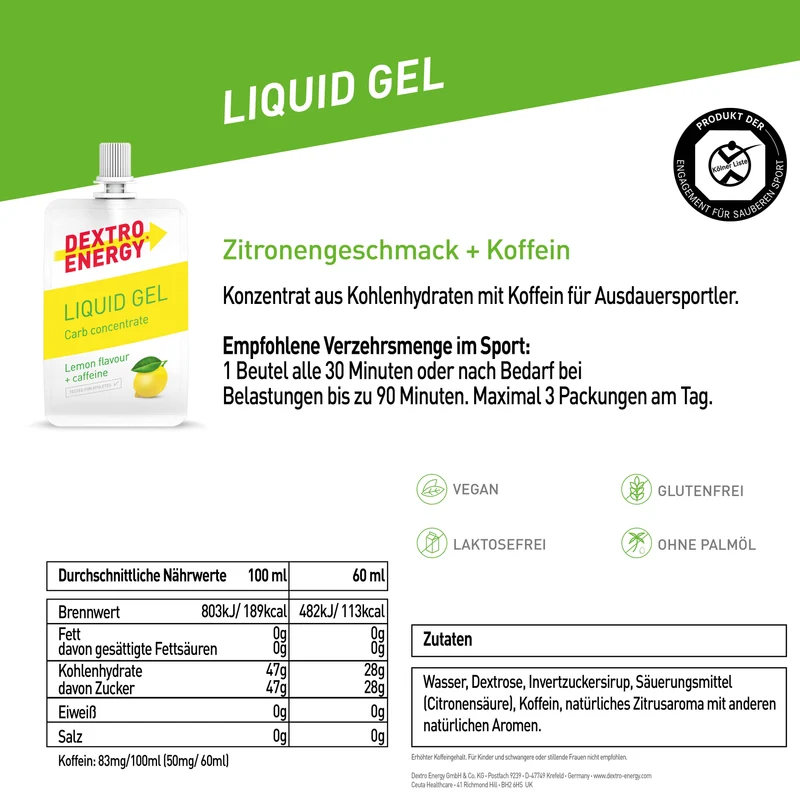 Liquid Gel Lemon + Caffeine