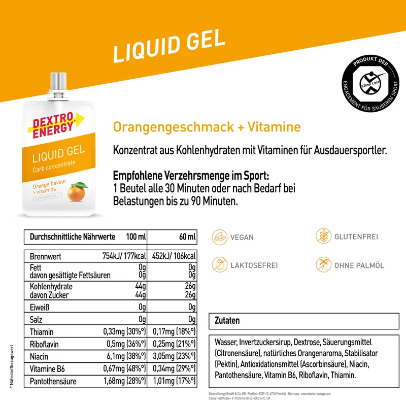 Liquid Gel Orange + vitamins