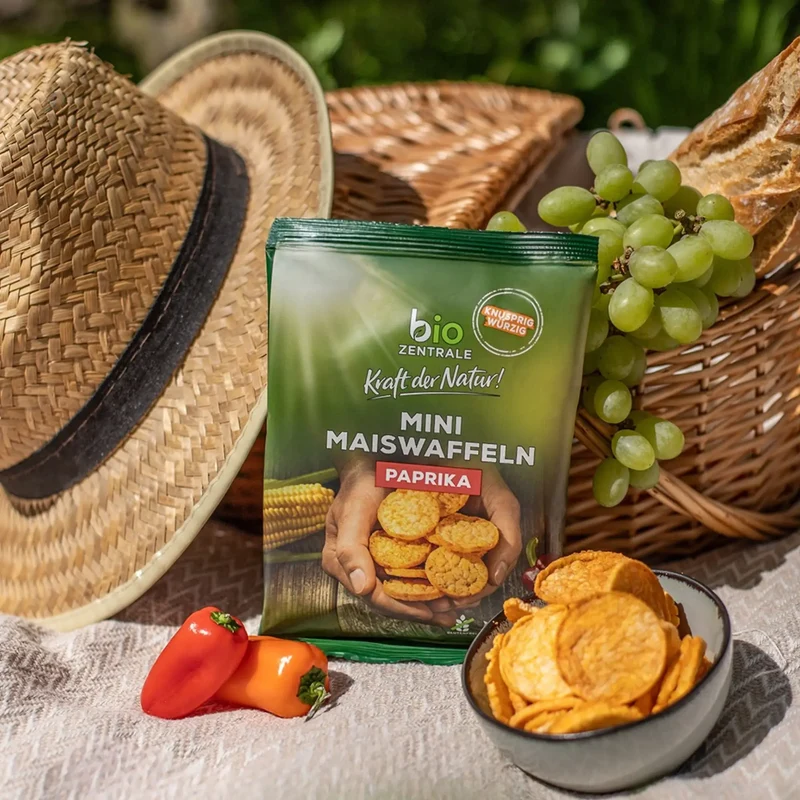 Mini Maiswaffeln Paprika