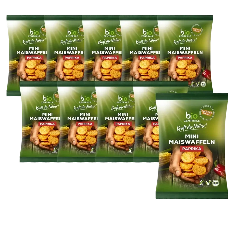 Mini Maiswaffeln Paprika