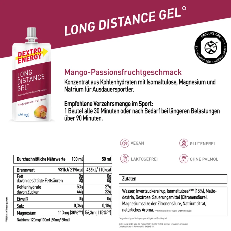 Long Distance Gel° Mango-passion fruit
