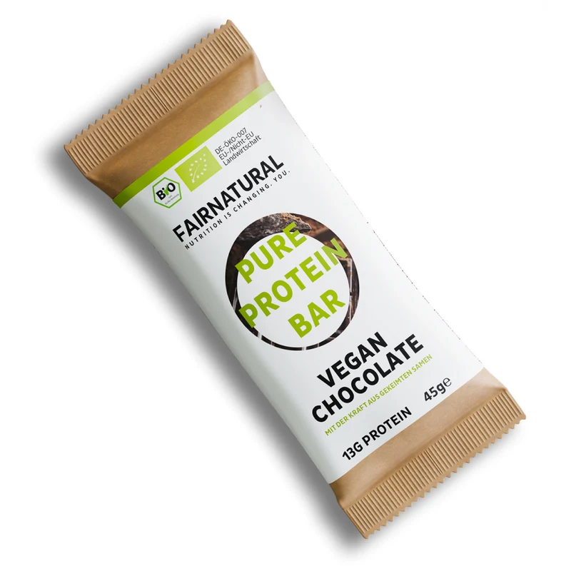 Organic Vegan Protein Bar Chocolate Single Bar