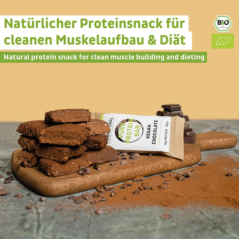 Organic Vegan Protein Bar Chocolate Single Bar