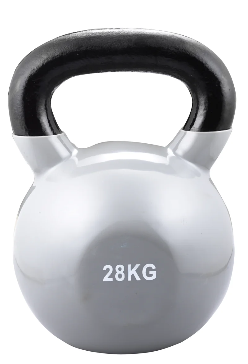 Kettlebells Vinyl Spezialpaket (10 Kettlebells von 4 KG -32 KG + Aufbewahrungssystem)