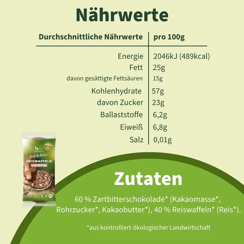 Reiswaffeln Zartbitter