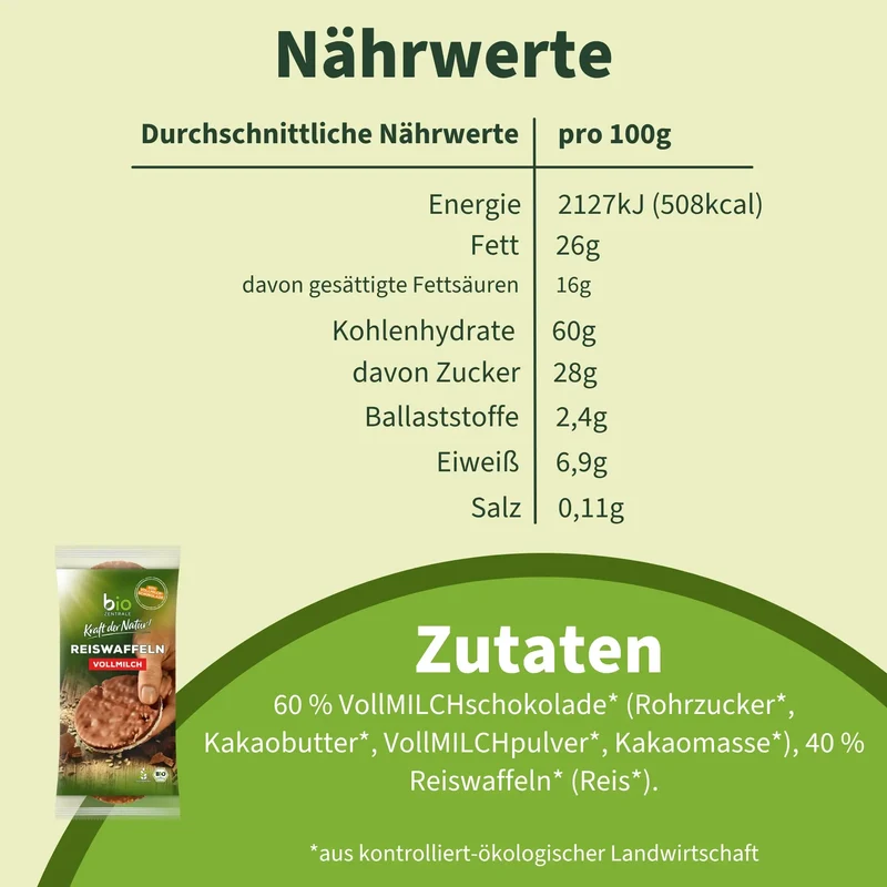 Reiswaffeln Vollmilch