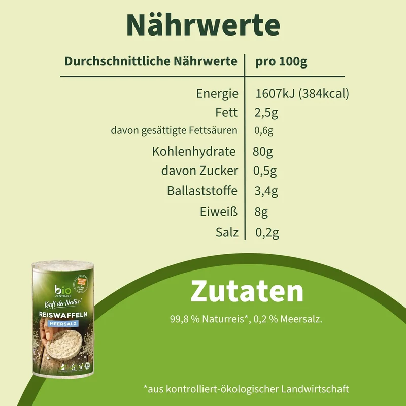 Reiswaffeln Meersalz