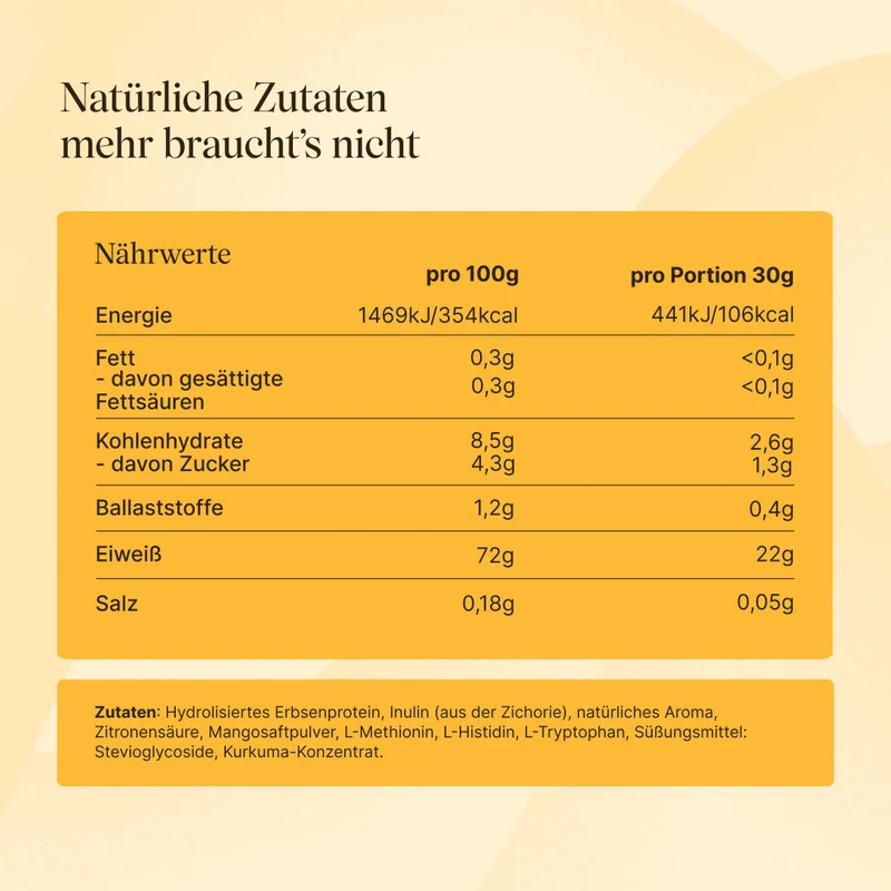 Vegan Clear Protein Mango-Maracuja (480g)
