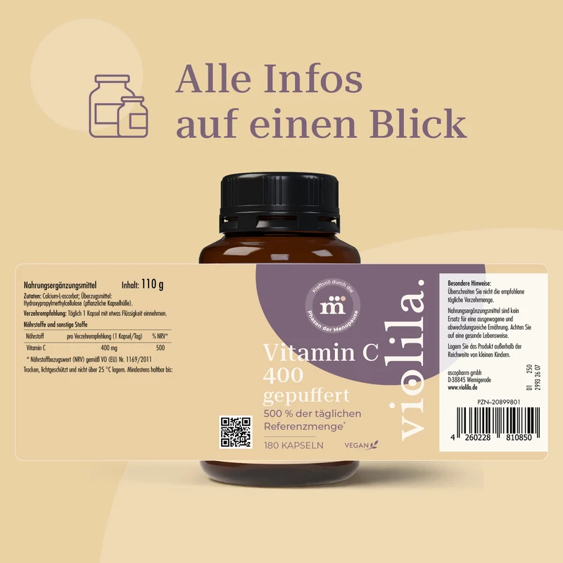 violila Vitamin C 400 gepuffert Kapseln
