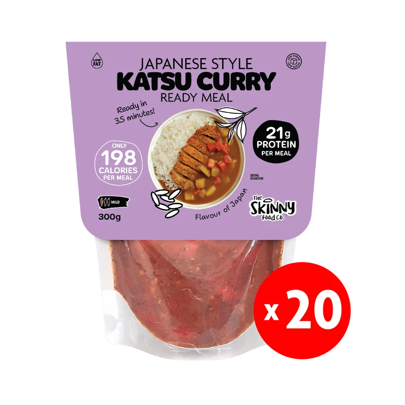 20 x Skinny japansk katsu karry 198 kalorier færdigret - 300 g