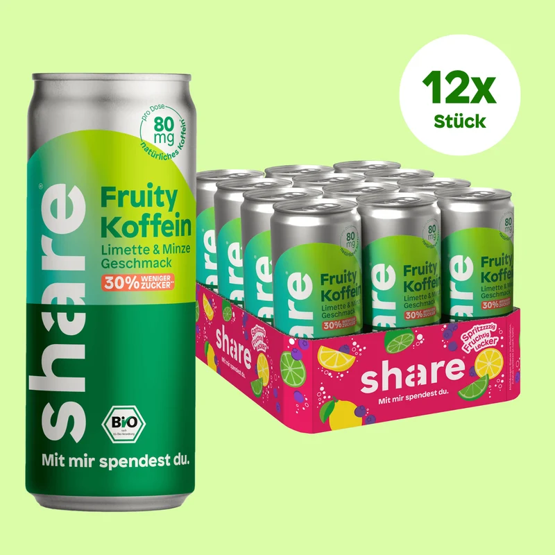 Bio Fruity Koffein Limette Minze