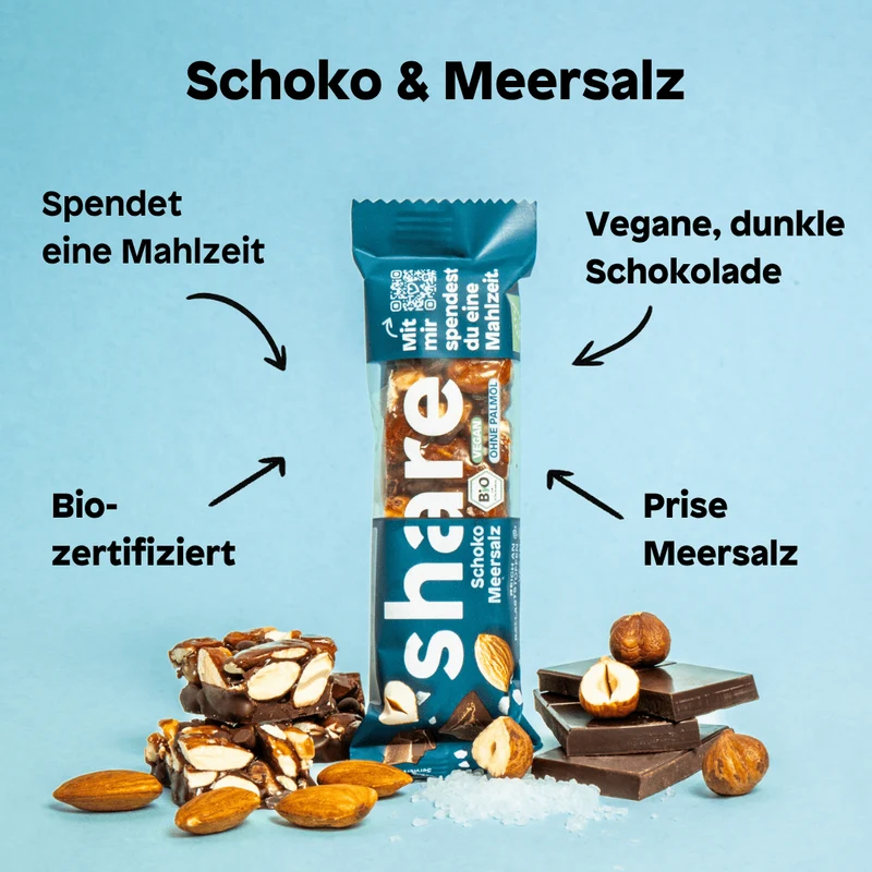 Bio Nussriegel Schoko & Meersalz
