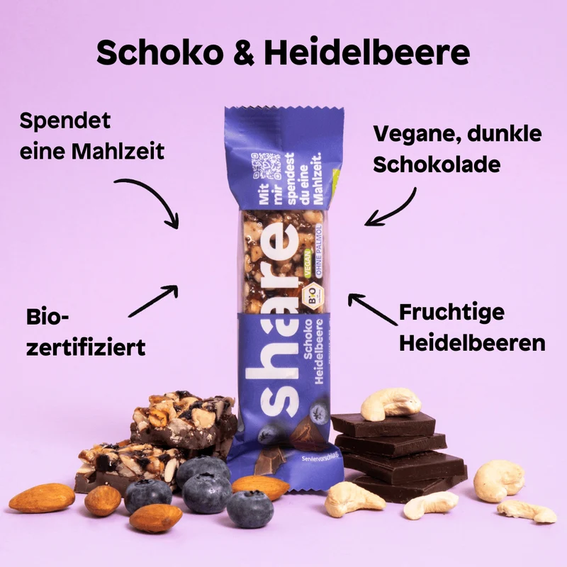 Bio Nussriegel Bundle Schoko Meersalz & Schoko Heidelbeere