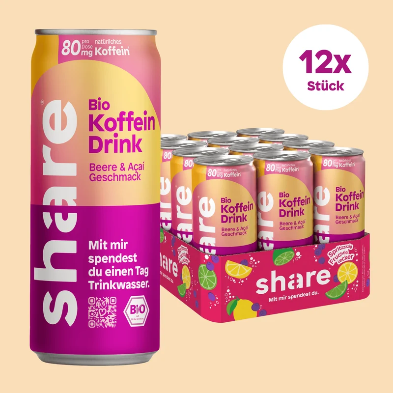 Bio Koffein Drink Beere & Acai