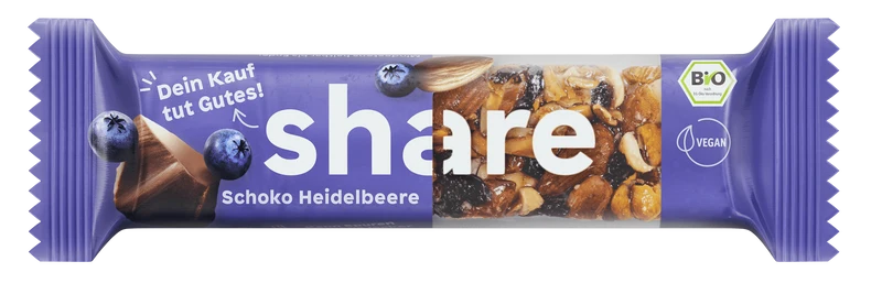 Bio Nussriegel Schoko & Heidelbeere