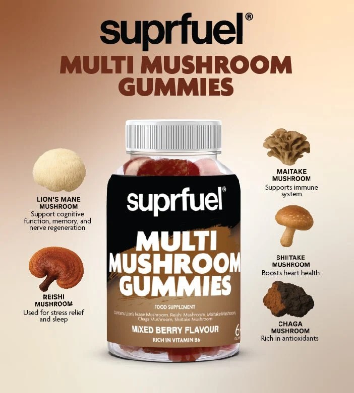 Suprfuel Multi-Pilz-Gummibärchen