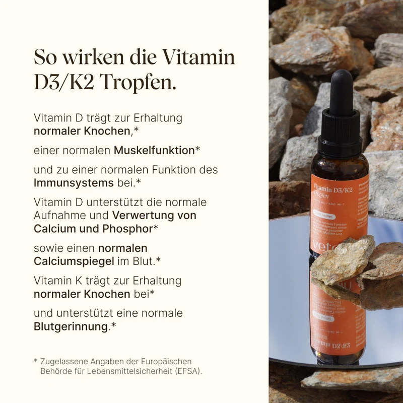 Vitamin D3/K2 Tropfen vegan (1.000 I.E.)