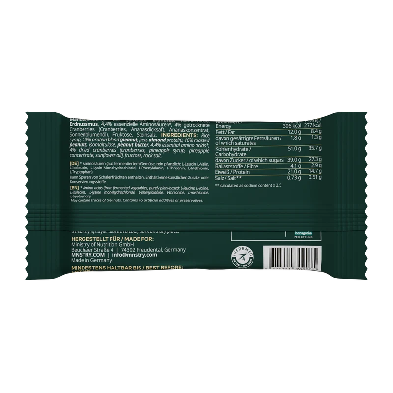 PROTEIN BAR 8 Peanut & Cranberry