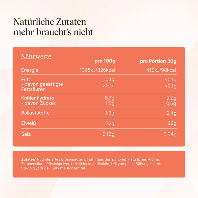 Vegan Clear Protein Eistee-Pfirsich (480g)