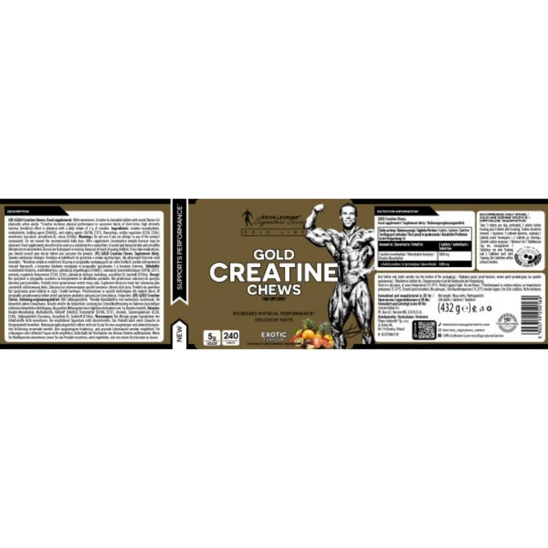 Kevin Levrone® Gold CREATINE CHEWING GUMS (240 Stück)