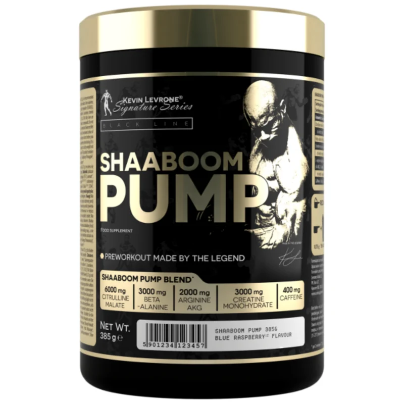 Kevin Levrone SHAABOOM PUMP (385g), Beta-Alanin, Kreatin-Monohydrat, L-Arginin Pulver