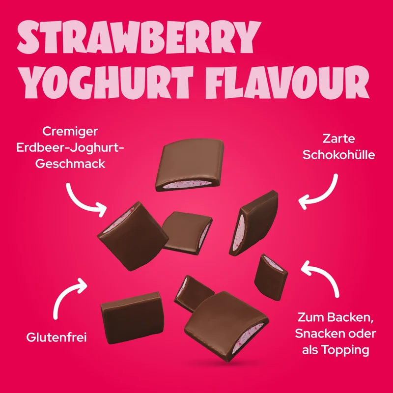 Strawberry Yogurt Choco Chunks