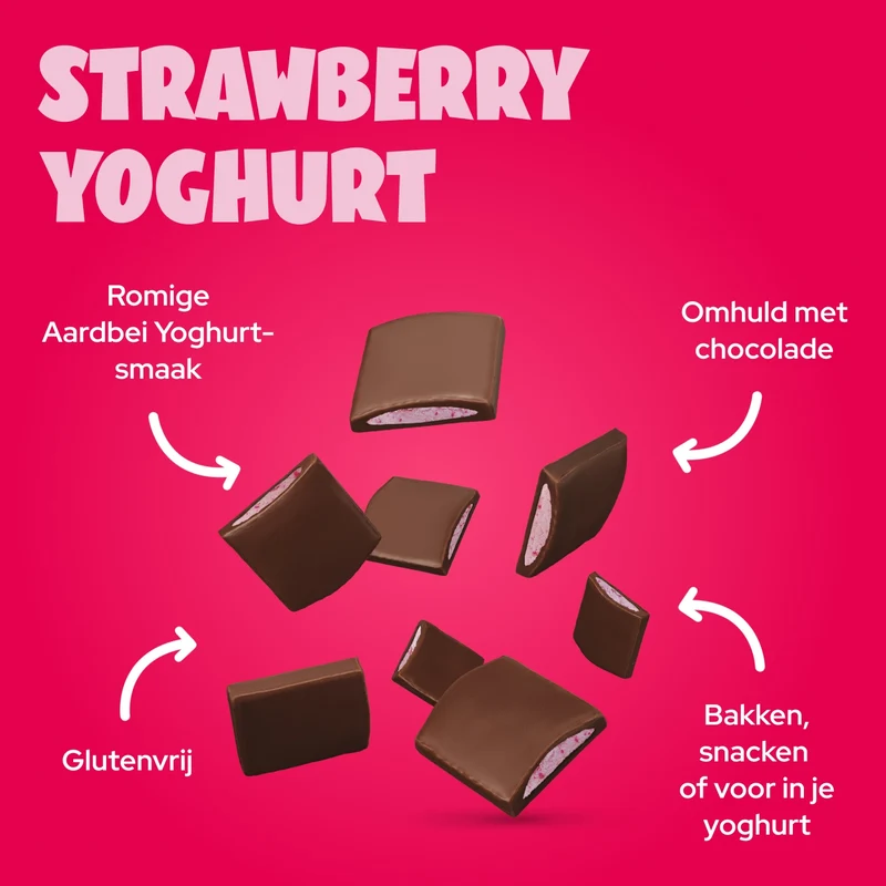 Strawberry Yogurt Choco Chunks