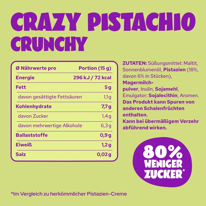 Crazy Pistachio Crunchy 200g