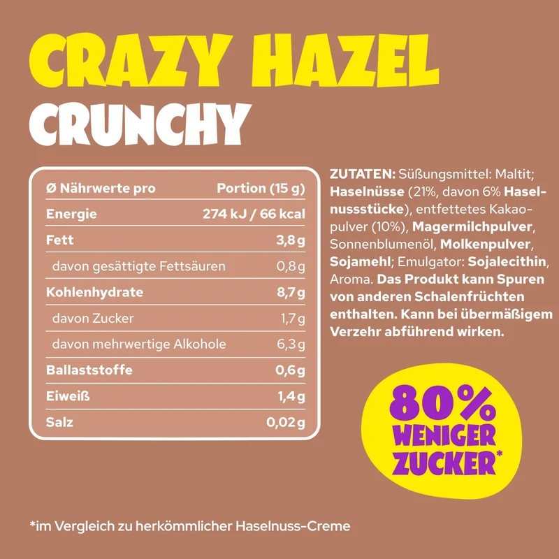 Crazy Hazel Crunchy 200g