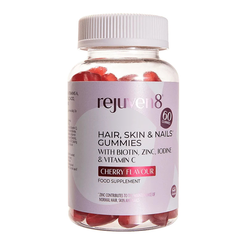 Rejuven8 Hår, hud og negle Kirsebærsmag Gummies - 60 Gummies