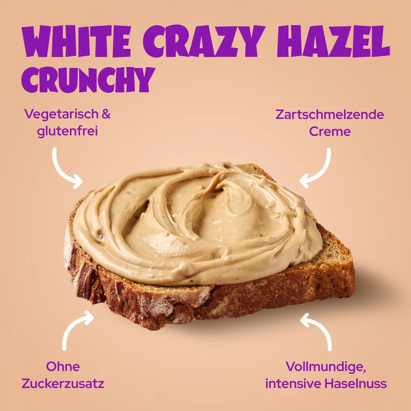 White Crazy Hazel Crunchy 200g