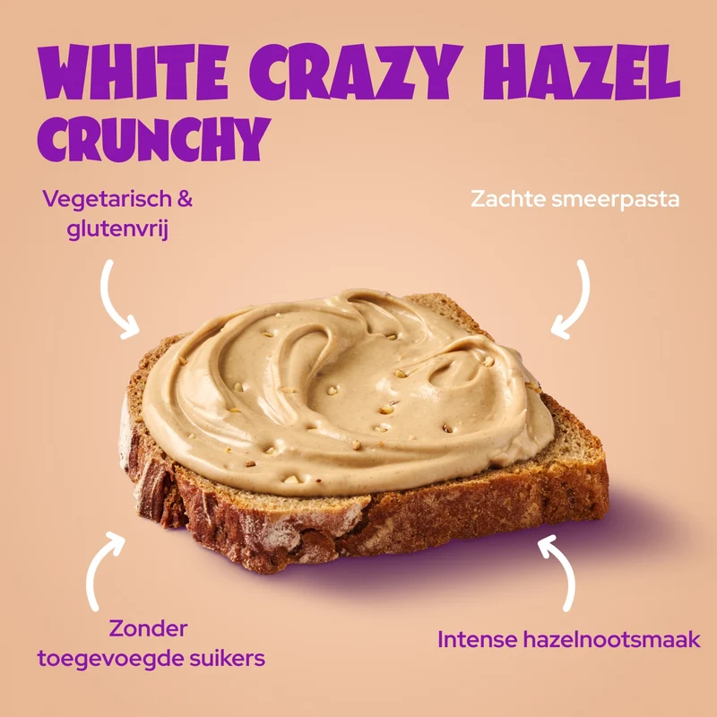 White Crazy Hazel Crunchy 200g