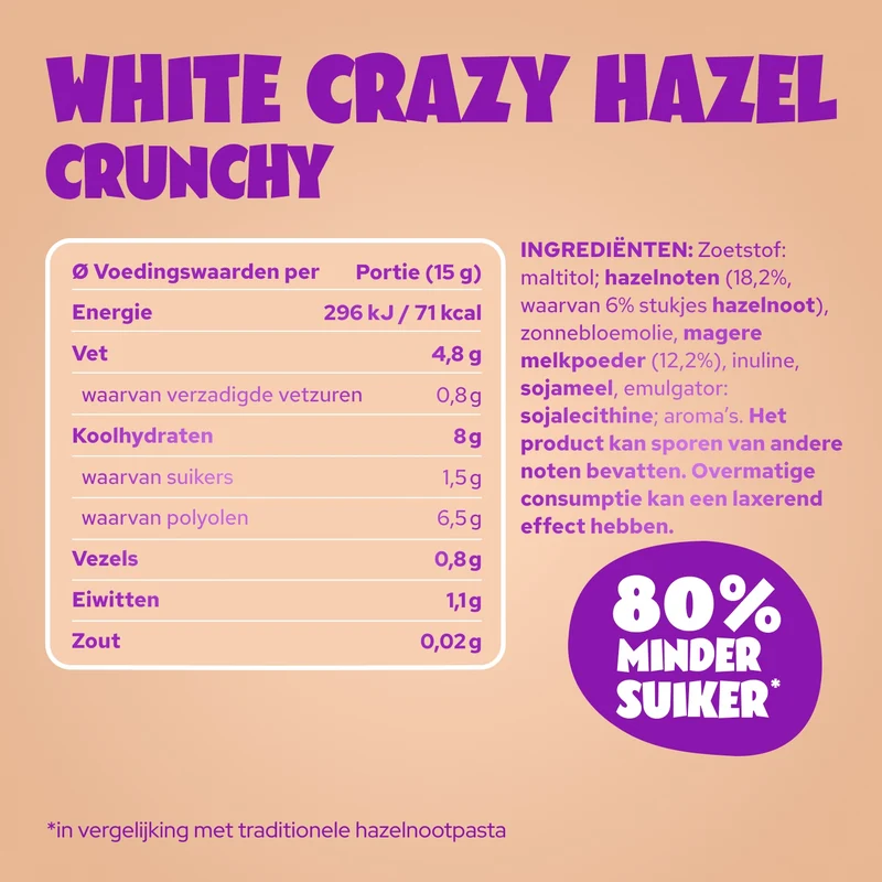 White Crazy Hazel Crunchy 200g