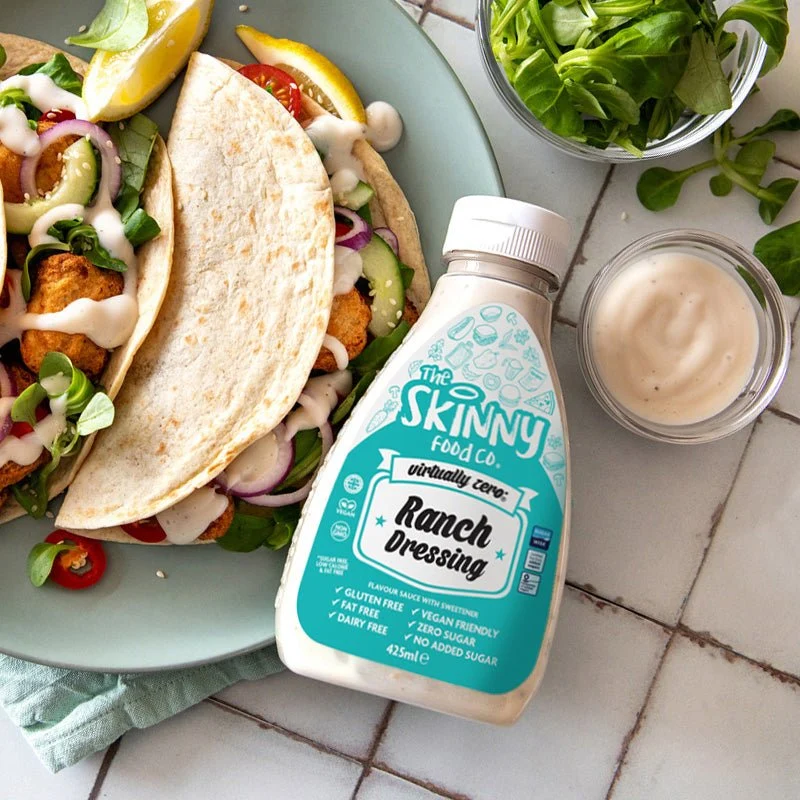 Ranch-Sauce-Dressing, nahezu kalorienfreie, dünne Sauce – 425 ml