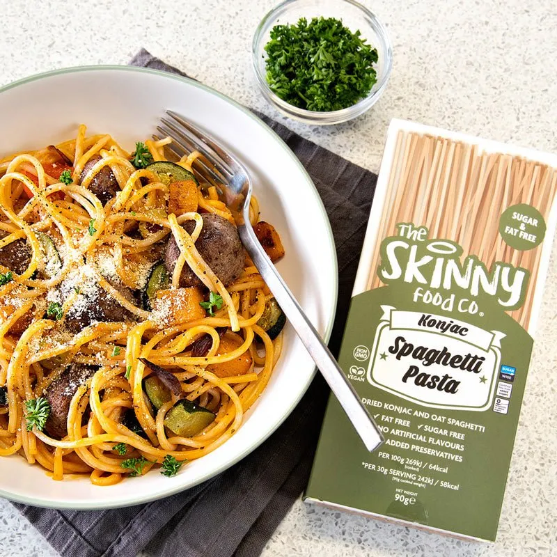 Getrocknete Konjak-Spaghetti-Nudeln – (6 x 90 g Karton)