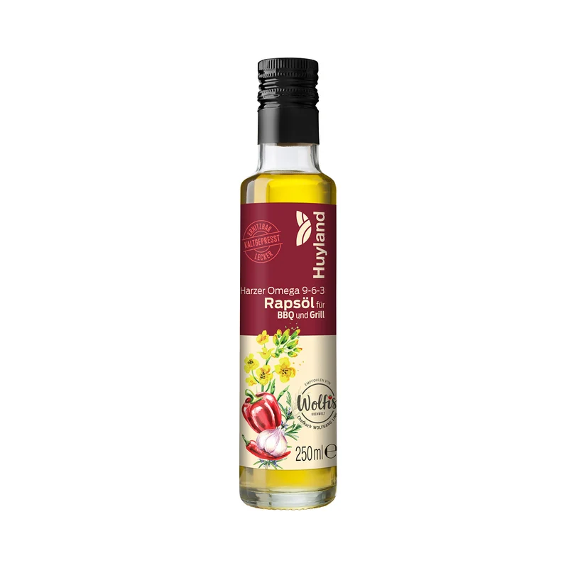 Huyland Harzer Rapsöl für BBQ und Grill (250 ml)