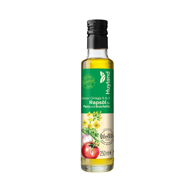 Huyland Harzer Rapsöl für Pasta und Bruschetta (250 ml)