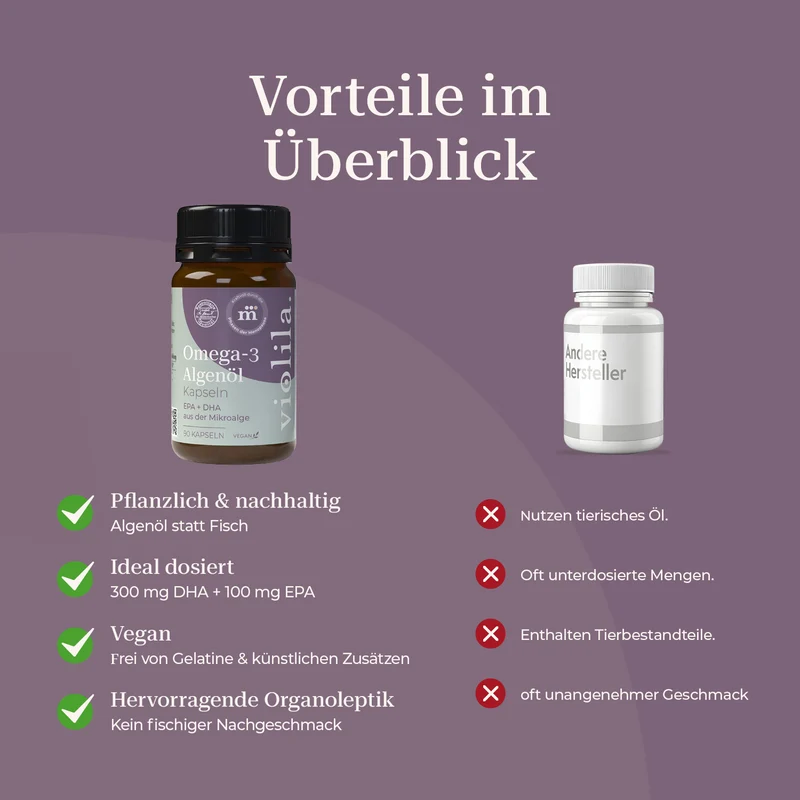violila Omega 3 Algenöl Kapseln