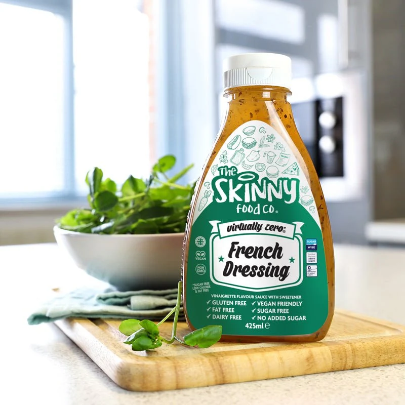 Fransk dressingsmag praktisk talt nul © Sukkerfri Skinny Vinaigrette Salatdressing - 425 ml