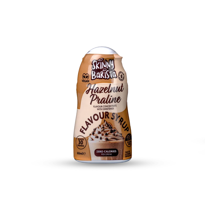 Skinny Barista Haselnuss-Aroma-Shot, zuckerfreier Skinny-Kaffeesirup – 60 ml