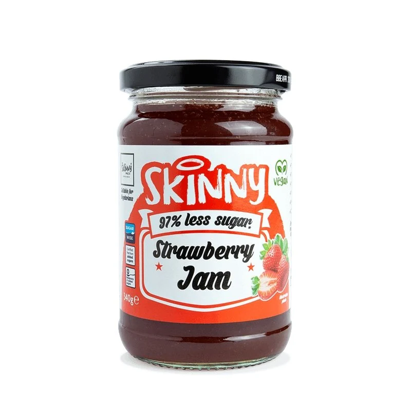 Erdbeerarme Marmelade mit niedrigem Zuckergehalt - 340 g