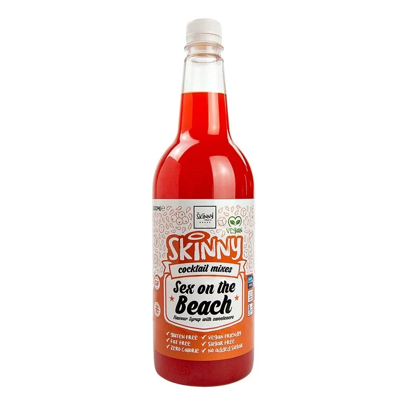 (Abverkauf, Mindesthaltbarkeitsdatum überschritten: 26. Februar) Sex on the Beach Zuckerfreier Skinny Cocktailmixer – 1 Liter