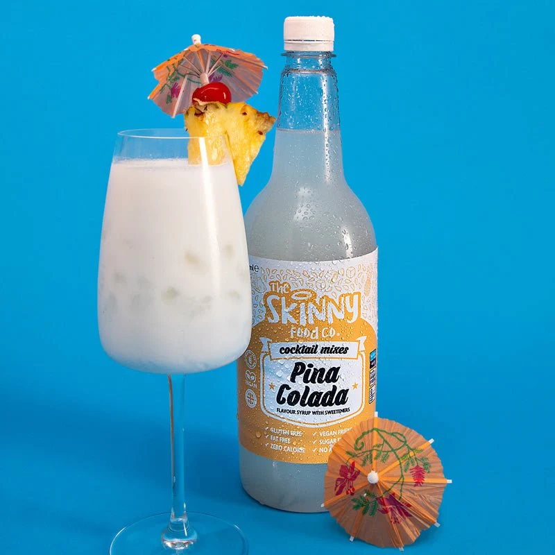 (Udsalg, bedst før september 2025) Pina Colada sukkerfri tynd cocktailmixer - 1 liter