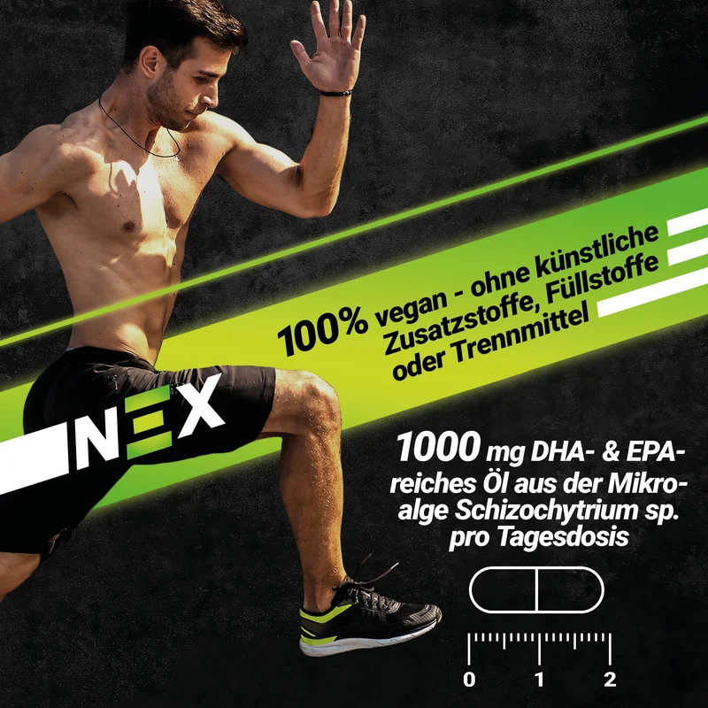 NEX Omega 3 Algenöl Kapseln