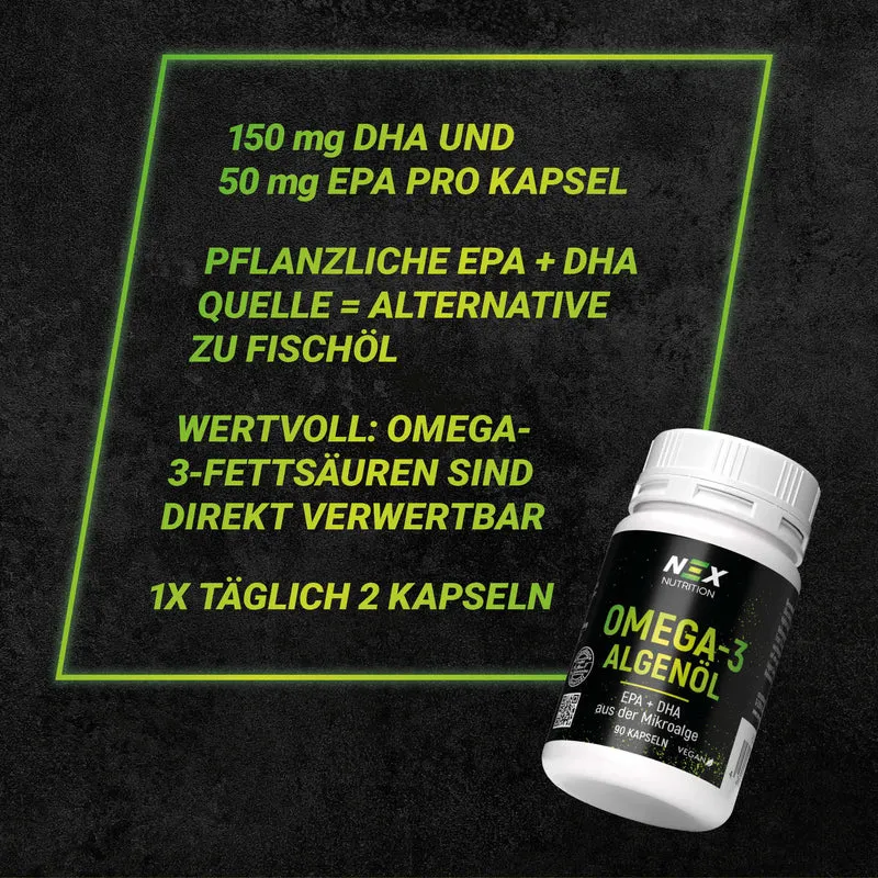 NEX Omega 3 Algenöl Kapseln