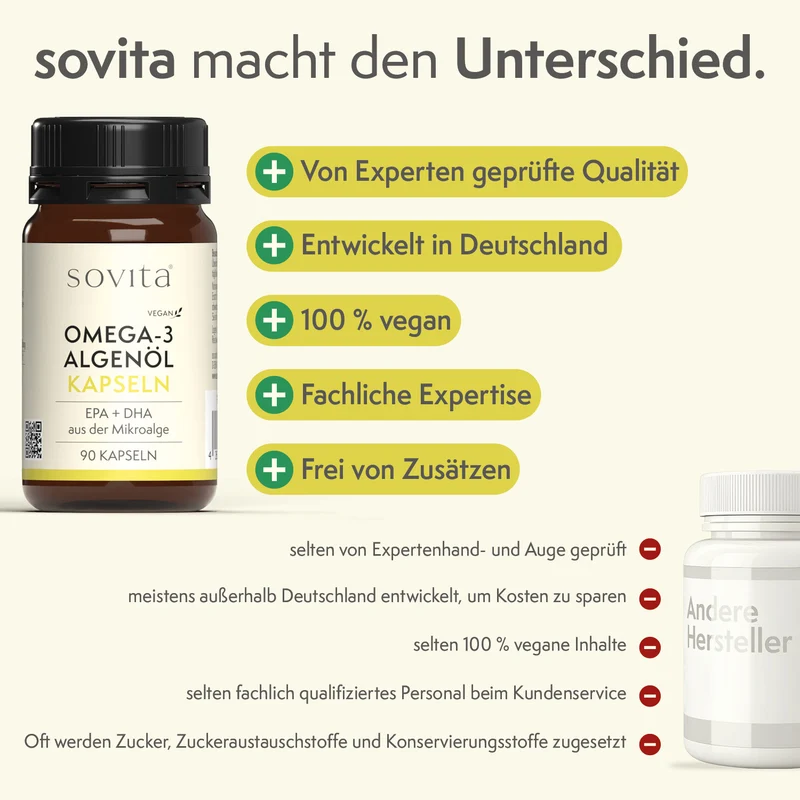 sovita Omega-3 Algenöl Kapseln