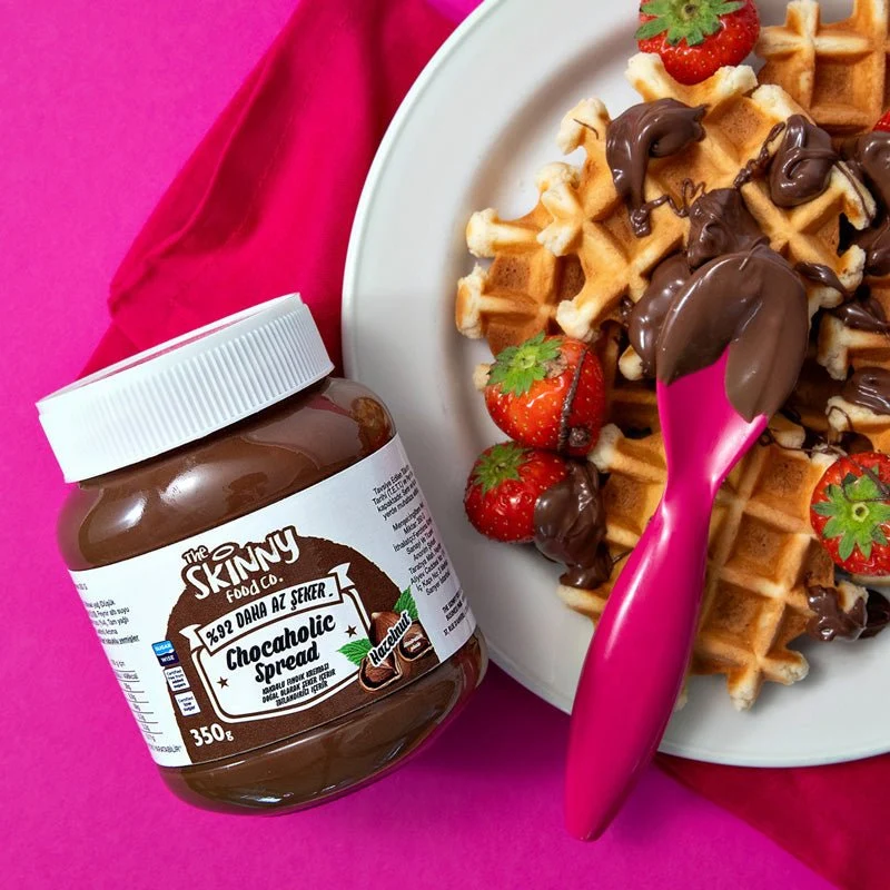 Chokolade Hasselnød Low Sugar Chocaholic Skinny Spread - 350g