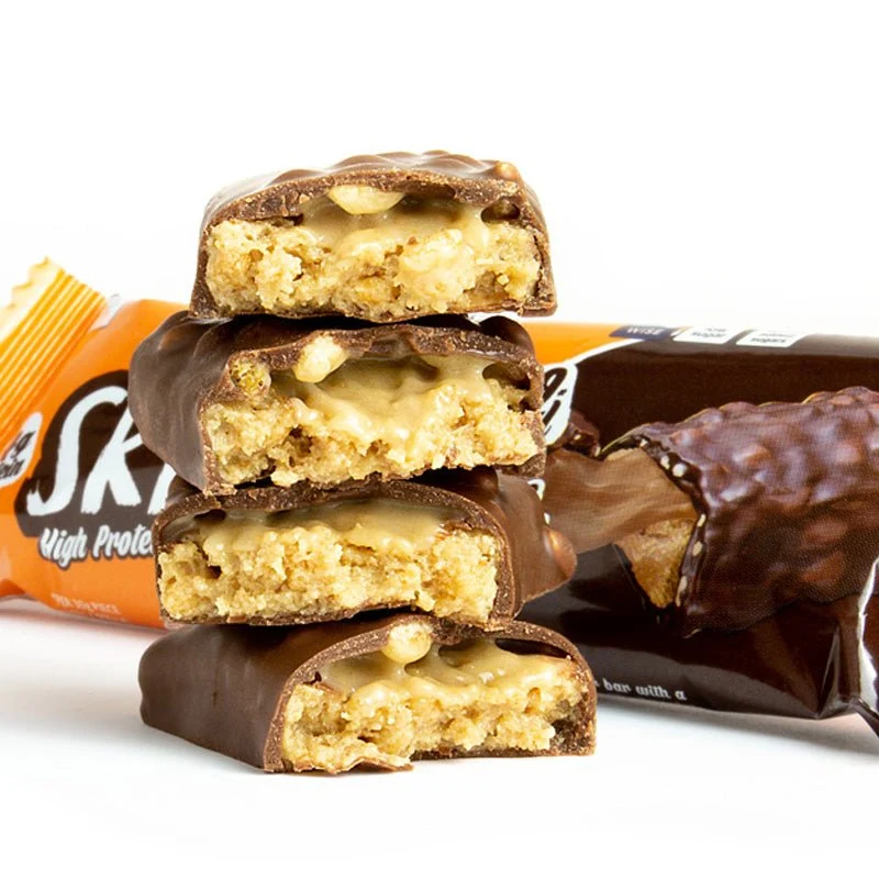 Toffee-Crunch-Geschmack, fettarmer Proteinriegel mit wenig Zucker – 60 g