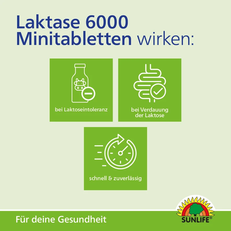 SUNLIFE Laktase 6.000 FCC Klickspender (100 Stk.)
